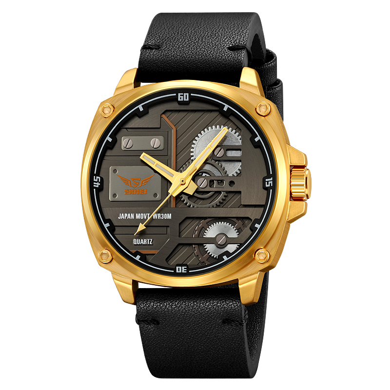 Quartz Leather Men's Watch