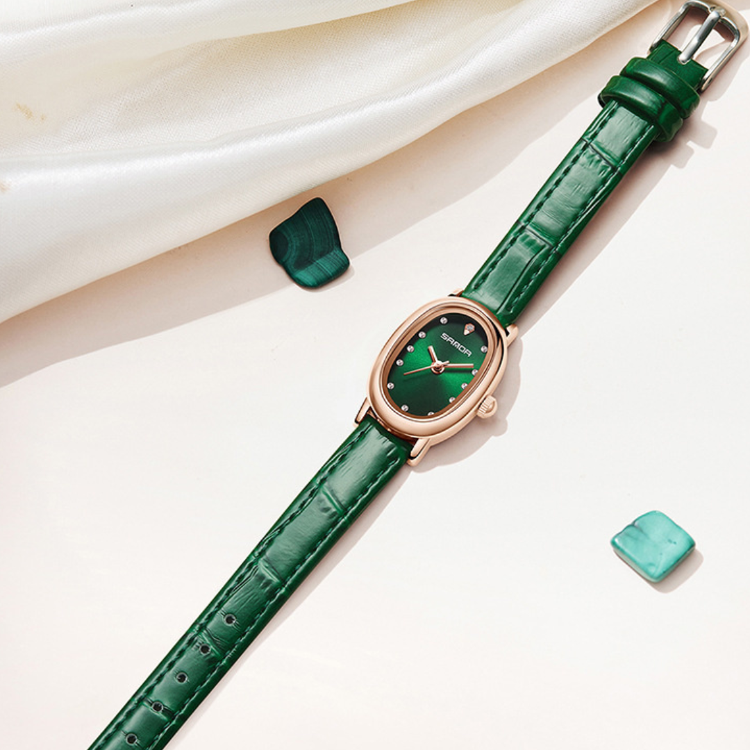Elegant Vintage Oval Quartz Watch