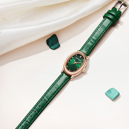 Elegant Vintage Oval Quartz Watch