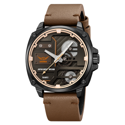 Quartz Leather Men's Watch