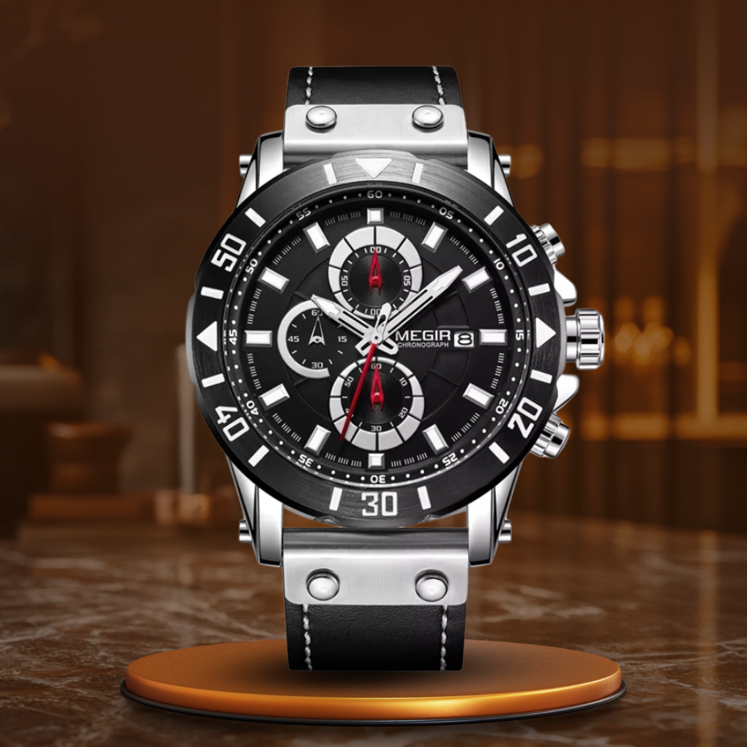 Leather Strap Quartz Watch