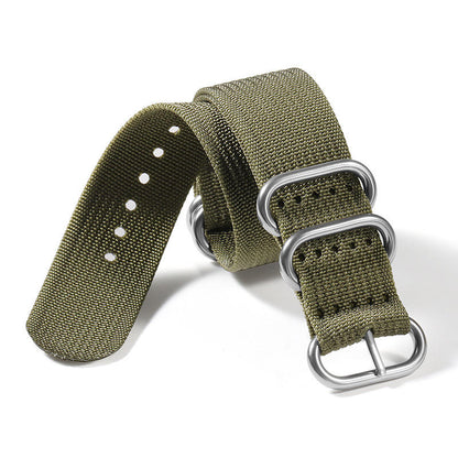 Ribbed Nylon Watch Band