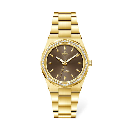 Stainless Octagonal Diamond Dainty Watch
