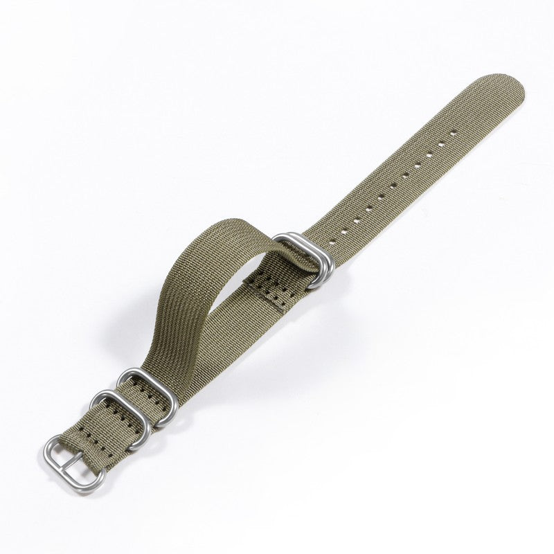 Ribbed Nylon Watch Band