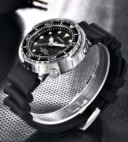 Fashion Silicone Strap Chronograph Sports Watch