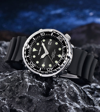 Fashion Silicone Strap Chronograph Sports Watch